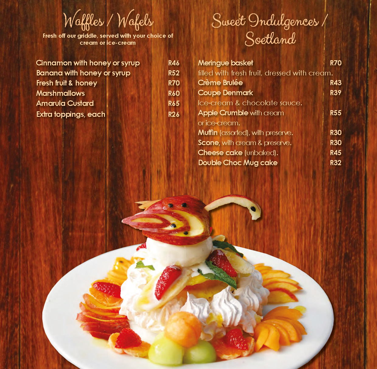 A La Carté Menu Menus , Poortview, Roodepoort, Gauteng