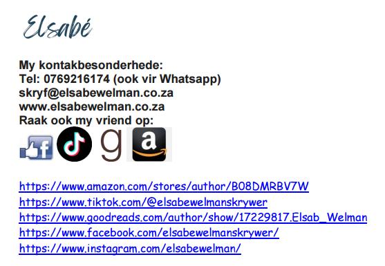 Kontakbesonderhede van skrywer Elsabe Welman