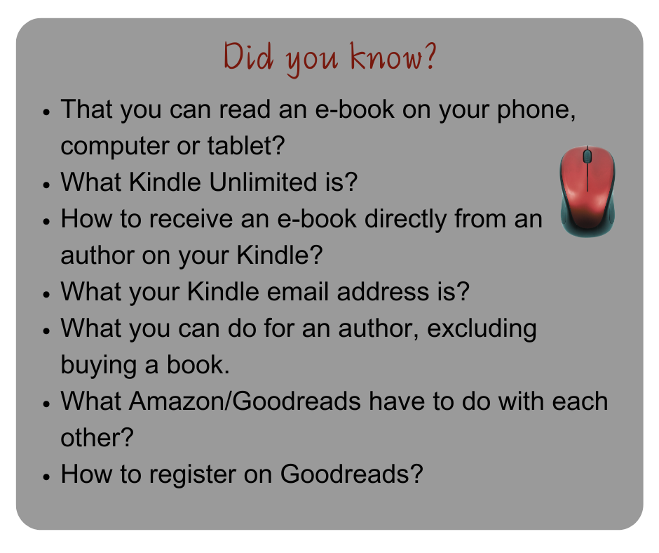Author helps with understanding Kindle Unlimited, how to find your kindle email address, what you can do for your author